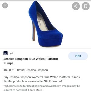 Jessica Simpson Waleo blue sue size 6